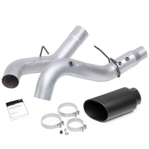 Chevrolet Silverado 3500 Performance Exhaust - Banks Power - Monster Exhaust System Cerakote Black SideKick Tip - Black - `20-`21